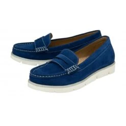 Cobalt Blue Suede Asher Loafers | Lotus -Lotus Shoes Sale cobalt blue suede asher loafers lotus p13208 31601 medium