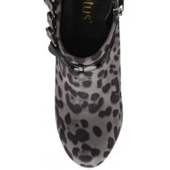Grey & Leopard-Print Microfibre Alison Heeled Shoe-Boots | Lotus -Lotus Shoes Sale grey leopard print microfibre alison heeled shoe boots lotus p13524 31883 medium