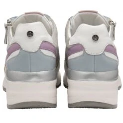 Grey Pastel Leather Suzuka Zip-Up Casual Trainers | Stressless By Lotus -Lotus Shoes Sale grey pastel leather suzuka zip up casual trainers stressless by lotus p13705 32943 medium