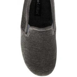 Grey Velour Sheldon Slippers | Lotus -Lotus Shoes Sale grey velour sheldon slippers lotus p13153 31093 medium