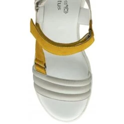 Grey & Yellow Leather Verena Open-Toe Sandals | Stressless By Lotus 9 Grey & Yellow Leather Verena Open-Toe Sandals | Stressless By Lotus -Lotus Shoes Sale grey yellow leather verena open toe sandals stressless by lotus p13288 31200 medium