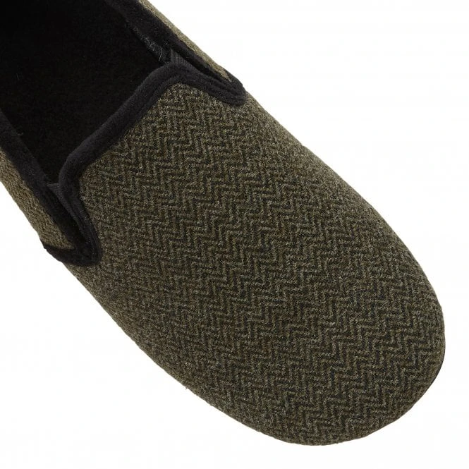 Khaki Clive Textile Slippers | Lotus 6 Khaki Clive Textile Slippers | Lotus - Image 4