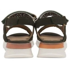 Khaki & Leopard-Print Leather Verena Open-Toe Sandals | Stressless By Lotus -Lotus Shoes Sale khaki leopard print leather verena open toe sandals stressless by lotus p13580 32719 medium