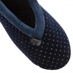 Navy Beverley Velour Slippers | Lotus -Lotus Shoes Sale navy beverley velour slippers lotus p12848 29379 medium