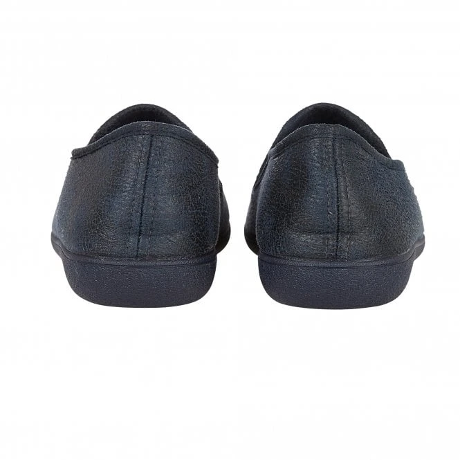 Navy Claude Full Shoe Slippers | Lotus 5 Navy Claude Full Shoe Slippers | Lotus - Image 3