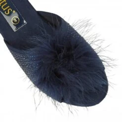Navy & Diamante Allure Slippers | Lotus -Lotus Shoes Sale navy diamante allure slippers lotus p12831 29550 medium