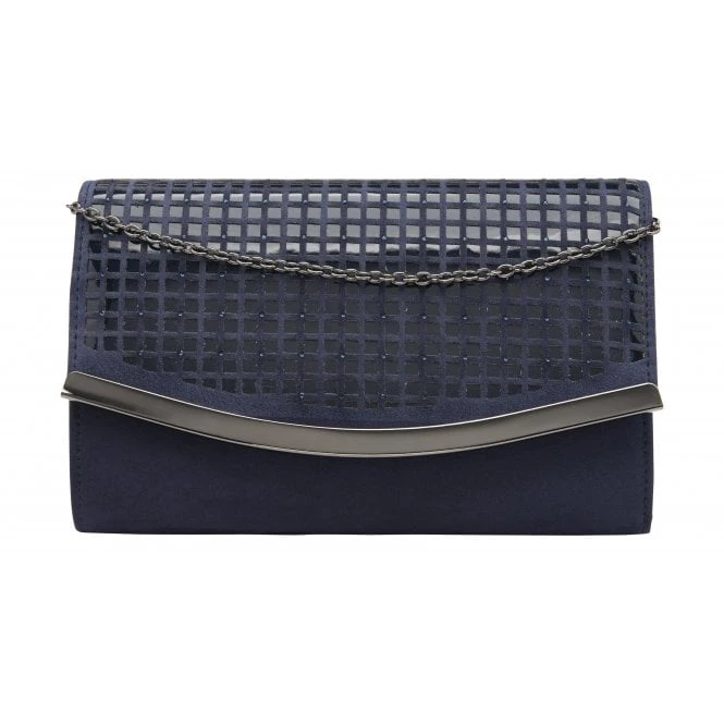 Navy & Diamante Dillard Clutch Bag | Lotus 3 Navy & Diamante Dillard Clutch Bag | Lotus