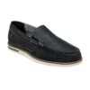 Navy Leather Saxon Loafers | Lotus