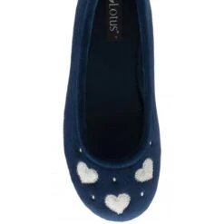 Navy Lois Ballerina Slippers | Lotus -Lotus Shoes Sale navy lois ballerina slippers lotus p13143 31017 medium