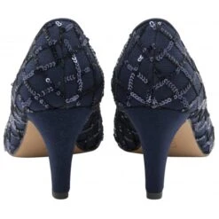 Navy Lucia Patterned Court Shoes | Lotus -Lotus Shoes Sale navy lucia patterned court shoes lotus p13499 32258 medium