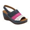 Navy Multi-Leather Neylan Wedge Sandals | Lotus -Lotus Shoes Sale navy multi leather neylan wedge sandals lotus p13670 32761 medium