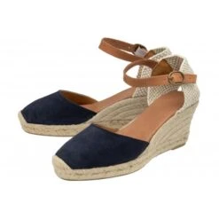 Navy Suede Antonella Espadrille Wedge Shoes | Lotus -Lotus Shoes Sale navy suede antonella espadrille wedge shoes lotus p13214 31799 medium