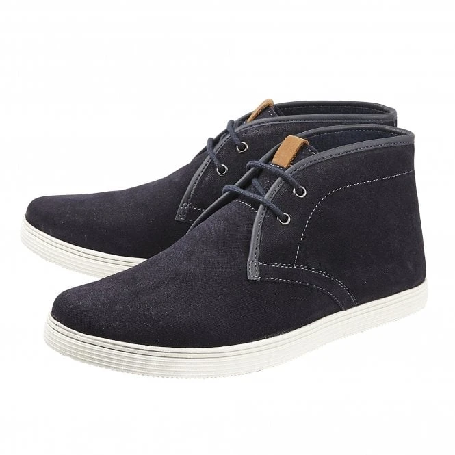 Navy Suede Caleb Lace-Up Boots | Lotus 4 Navy Suede Caleb Lace-Up Boots | Lotus - Image 2