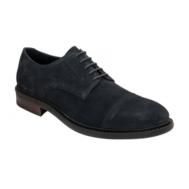 Navy Suede Lexton Lace-Up Shoes | Lotus 3 Navy Suede Lexton Lace-Up Shoes | Lotus