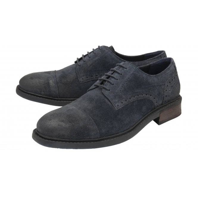Navy Suede Lexton Lace-Up Shoes | Lotus 4 Navy Suede Lexton Lace-Up Shoes | Lotus - Image 2