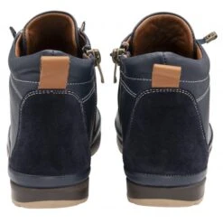 Navy & Tan Leather Frida Ankle Boots | Lotus -Lotus Shoes Sale navy tan leather frida ankle boots lotus p13472 32110 medium