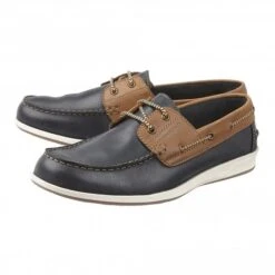 New Arrival -Lotus Shoes Sale navy tan leather weymouth deck shoes lotus p12637 28901 medium
