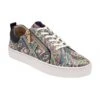 Navy & Tribal-Print Leather Serene Casual Trainers | Stressless By Lotus -Lotus Shoes Sale navy tribal print leather serene casual trainers stressless by lotus p13729 33081 medium
