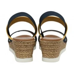 Navy & Yellow Rosatta Wedge Sandals | Lotus -Lotus Shoes Sale navy yellow rosatta wedge sandals lotus p13169 31463 medium