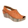 Orange Leather Deniz Wedge Shoes | Lotus -Lotus Shoes Sale orange leather deniz wedge shoes lotus p13607 32925 medium