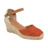 Orange Suede Antonella Espadrille Wedge Shoes | Lotus -Lotus Shoes Sale orange suede antonella espadrille wedge shoes lotus p13346 31814 medium