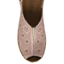 Pink Leather Deniz Wedge Shoes | Lotus -Lotus Shoes Sale pink leather deniz wedge shoes lotus p13704 32936 medium