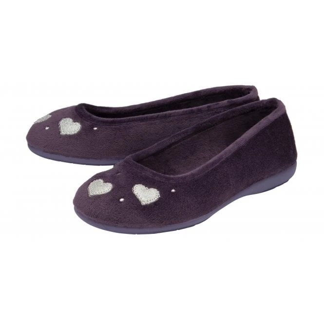 Purple Lois Ballerina Slippers | Lotus 4 Purple Lois Ballerina Slippers | Lotus - Image 2