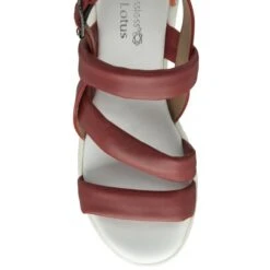 Red Leather Fionne Slingback Sandals | Stressless By Lotus -Lotus Shoes Sale red leather fionne slingback sandals stressless by lotus p13286 31208 medium