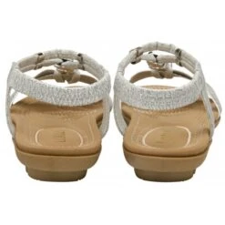 Silver Bettina Flat Open-Toe Sandals | Lotus -Lotus Shoes Sale silver bettina flat open toe sandals lotus p13581 32727 medium