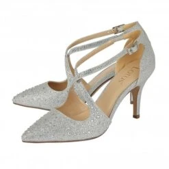 Silver & Diamante Panache Court Shoes | Lotus -Lotus Shoes Sale silver diamante panache court shoes lotus p12754 29181 medium