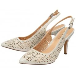 Silver Textile Lyla Slingback Court Shoes | Lotus -Lotus Shoes Sale silver textile lyla slingback court shoes lotus p12918 30256 medium