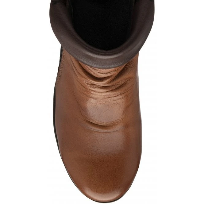 Tan Leather Cordelia Wedge Ankle Boots | Lotus 6 Tan Leather Cordelia Wedge Ankle Boots | Lotus - Image 4