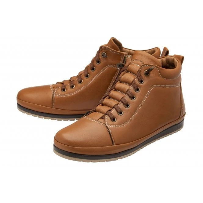 Tan Leather Frida Ankle Boots | Lotus 4 Tan Leather Frida Ankle Boots | Lotus - Image 2