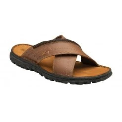 Tan Leather Mikey Mule Sandals | Lotus