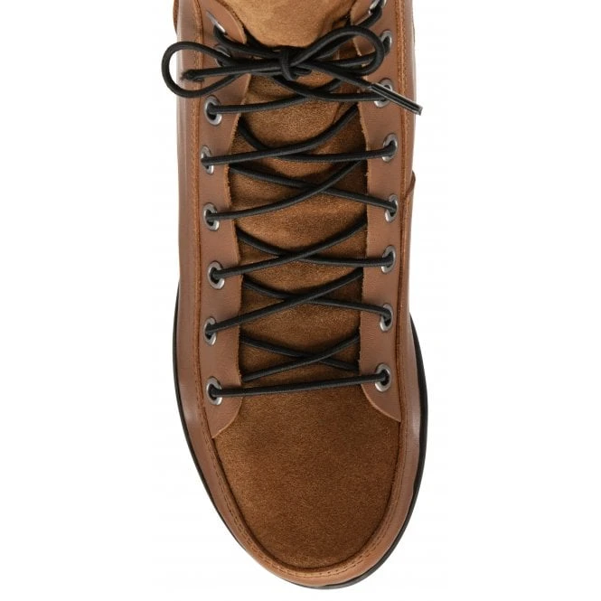 Tan Leather & Suede Delphine Wedge Ankle Boots | Lotus 6 Tan Leather & Suede Delphine Wedge Ankle Boots | Lotus - Image 4