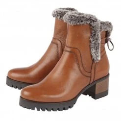 Tan Leather Suzy Ankle Boots | Stressless By Lotus -Lotus Shoes Sale tan leather suzy ankle boots stressless by lotus p12810 29500 medium