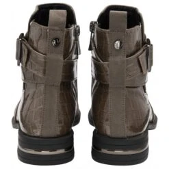 Taupe & Croc-Print Laurel Ankle Boots | Lotus -Lotus Shoes Sale taupe croc print laurel ankle boots lotus p13443 32234 medium