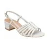 White Cheryl Open-Toe Sandals | Lotus