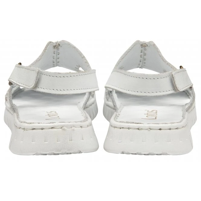 White Leather Astrid Slingback Sandals | Lotus 5 White Leather Astrid Slingback Sandals | Lotus - Image 3