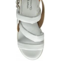 White Leather Fionne Slingback Sandals | Stressless By Lotus -Lotus Shoes Sale white leather fionne slingback sandals stressless by lotus p13287 31204 medium