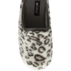 White Leopard-Print Cara Mule Slippers | Lotus -Lotus Shoes Sale white leopard print cara mule slippers lotus p13138 30985 medium