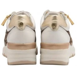 White & Leopard-Print Shola Zip-Up Casual Trainers | Stressless By Lotus -Lotus Shoes Sale white leopard print shola zip up casual trainers stressless by lotus p12989 30437 medium