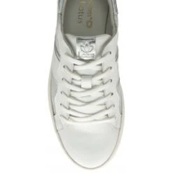 White & Silver Croc-Print Leather Simone Casual Trainers | Stressless By Lotus -Lotus Shoes Sale white silver croc print leather simone casual trainers stressless by lotus p13315 31623 medium