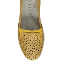 Yellow Leather Francesca Slip-On Shoes | Lotus -Lotus Shoes Sale yellow leather francesca slip on shoes lotus p13269 31268 medium