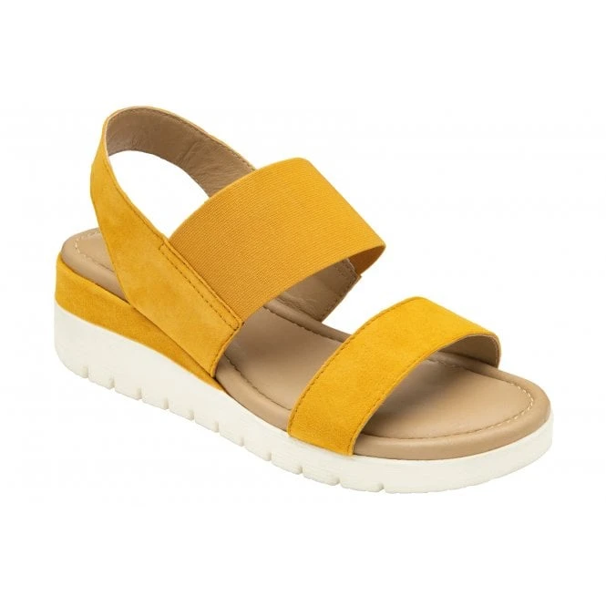 Yellow Suede Cecilla Open-Toe Sandals | Lotus 3 Yellow Suede Cecilla Open-Toe Sandals | Lotus