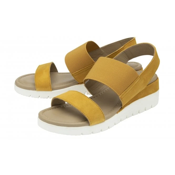 Yellow Suede Cecilla Open-Toe Sandals | Lotus 4 Yellow Suede Cecilla Open-Toe Sandals | Lotus - Image 2