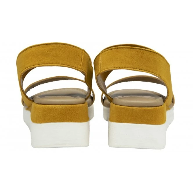 Yellow Suede Cecilla Open-Toe Sandals | Lotus 5 Yellow Suede Cecilla Open-Toe Sandals | Lotus - Image 3