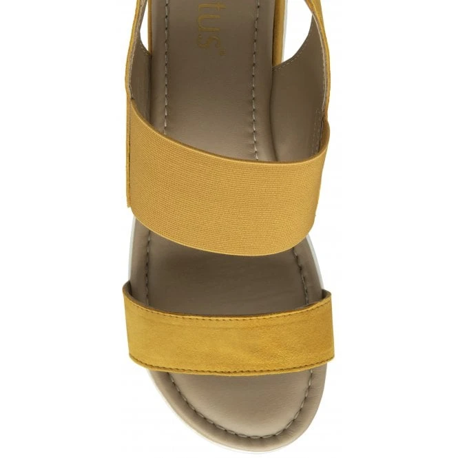 Yellow Suede Cecilla Open-Toe Sandals | Lotus 6 Yellow Suede Cecilla Open-Toe Sandals | Lotus - Image 4