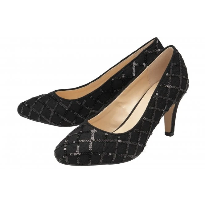 Front Page -Lotus Shoes Sale black lucia patterned court shoes lotus p13409 32253 medium