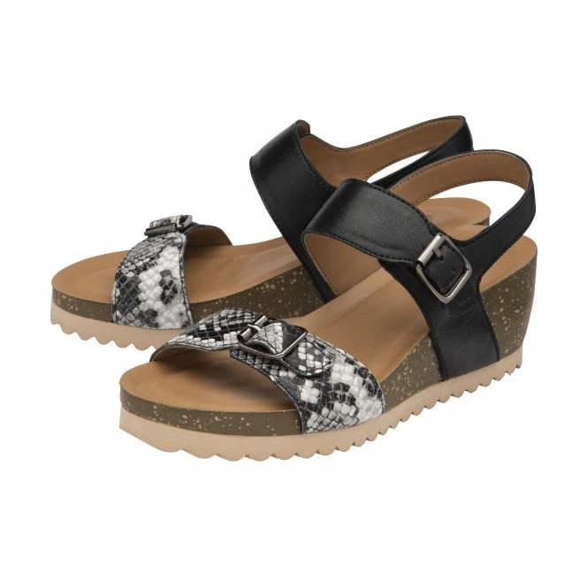 Front Page -Lotus Shoes Sale black snake print leather brynlee open toe wedge sandals lotus p13663 32702 medium